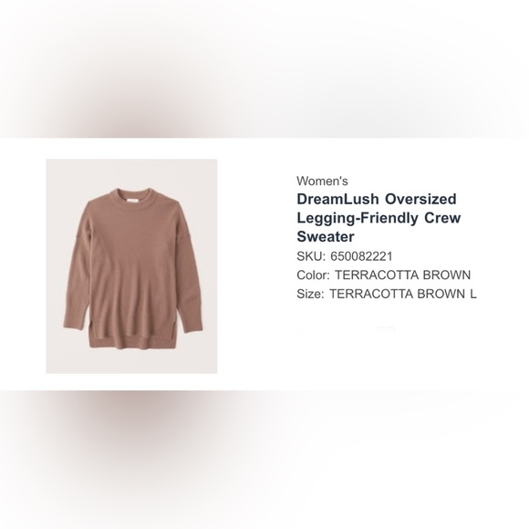 Abercrombie Oversized Sweater, size L - Picture 1 of 5